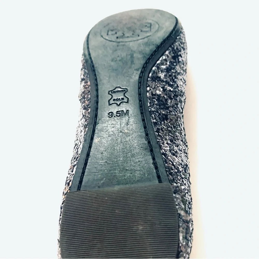 TORY BURCH Chelsea Ballet Glitter Grosgrain Flats